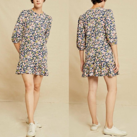 Amour Vert Penny Reverie Knit Dress in Mojave Floral - Picture 1 of 9